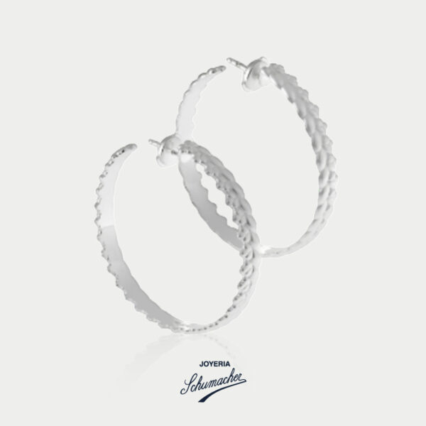 Aretes en plata esterlina, diseño Babilonia | Christofle