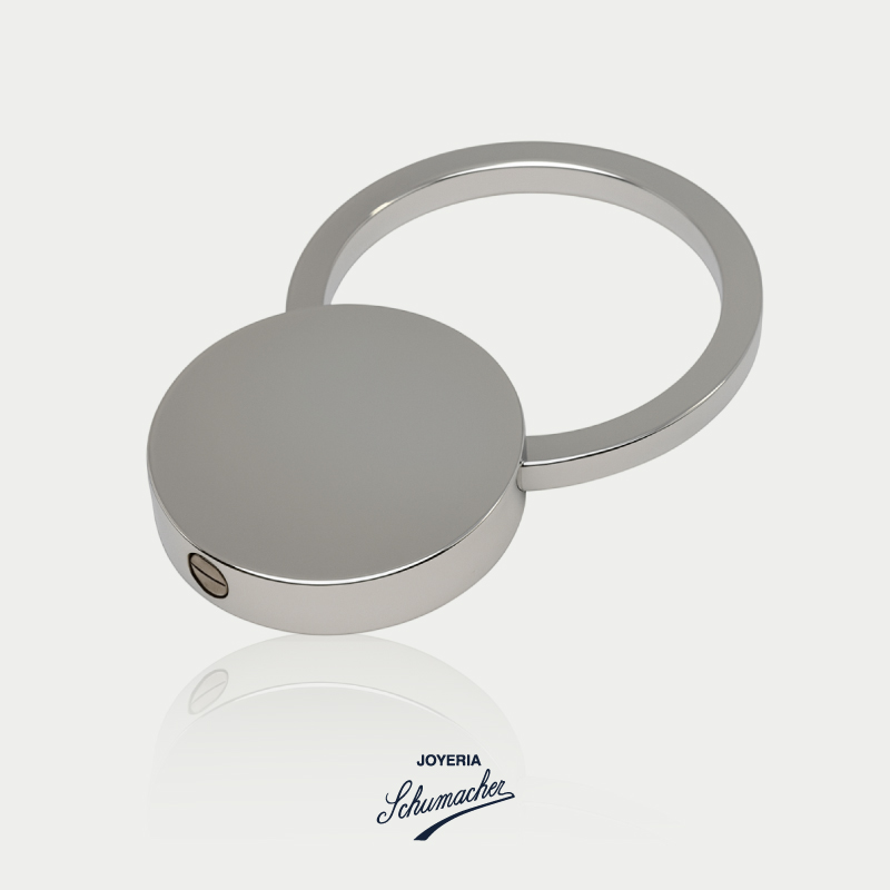 Llavero_en_plata_esterlina_circular_Christofle_Joyeria_Schumacher