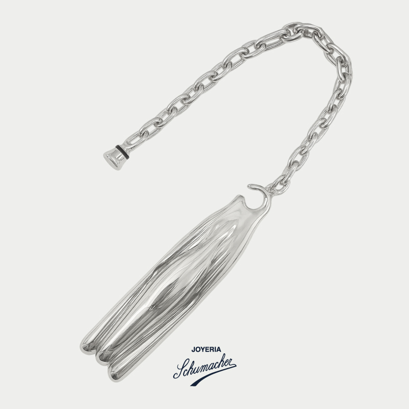 Llavero_en_plata_esterlina_diseno_leopardo_Christofle_Joyeria_Schumacher