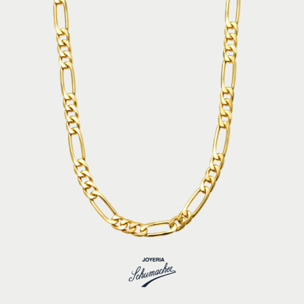 Cadena tejido 3x1 en oro amarillo | Joyería Schumacher